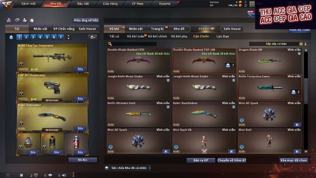 shop acc cf uy tin gia re
